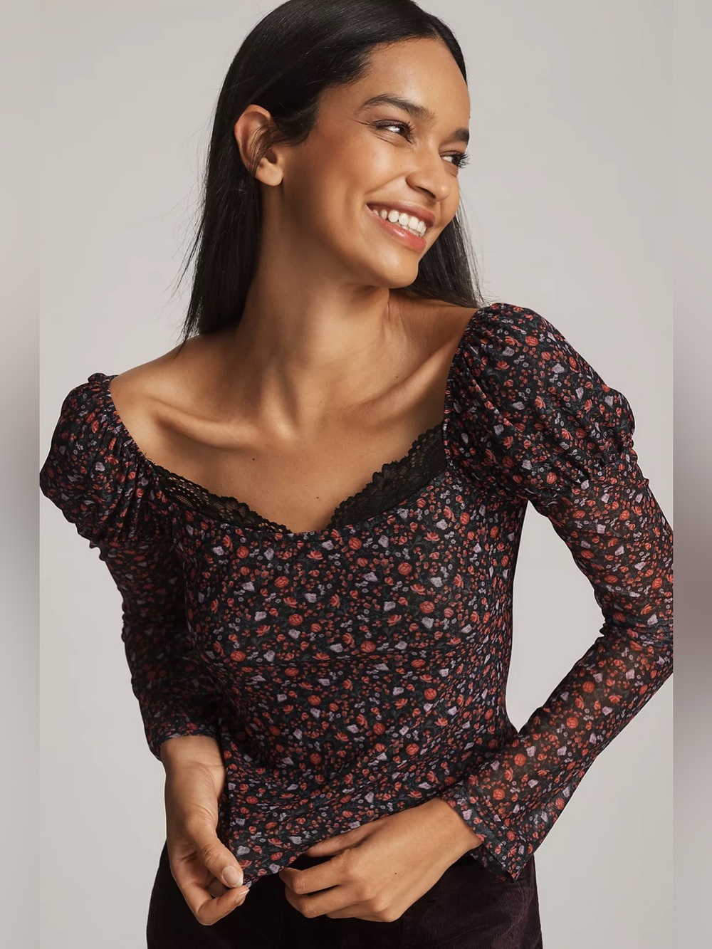 NWT Anthropologie Maeve Floral Top